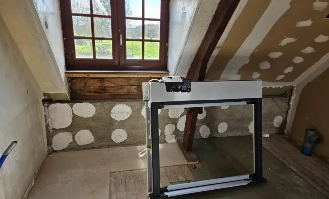 Réhabilitation d'une pièce de maison à Elbeuf, Rouen, AN BAT